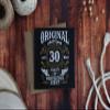 Old-School Birthday Card with Envelope – 30th Birthday, Happy Birthday (125 x 125 mm) view 2