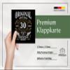 Old-School Birthday Card with Envelope – 30th Birthday, Happy Birthday (125 x 125 mm) view 3