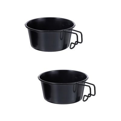 BESPORTBLE 2-Piece Stainless Steel Folding Camping Bowls, Lightweight and Heat-Resistant