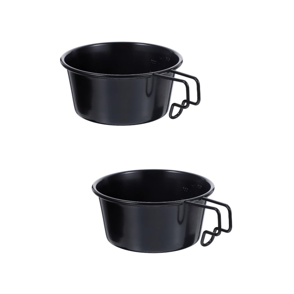 BESPORTBLE 2-Piece Stainless Steel Folding Camping Bowls, Lightweight and Heat-Resistant