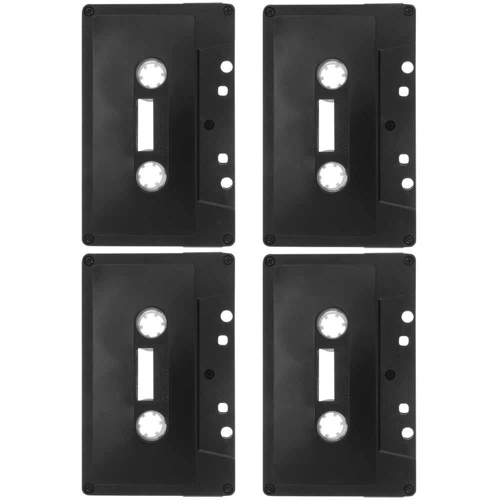 Zerodeko Blank Cassettes, 4-Pack, Matte Black