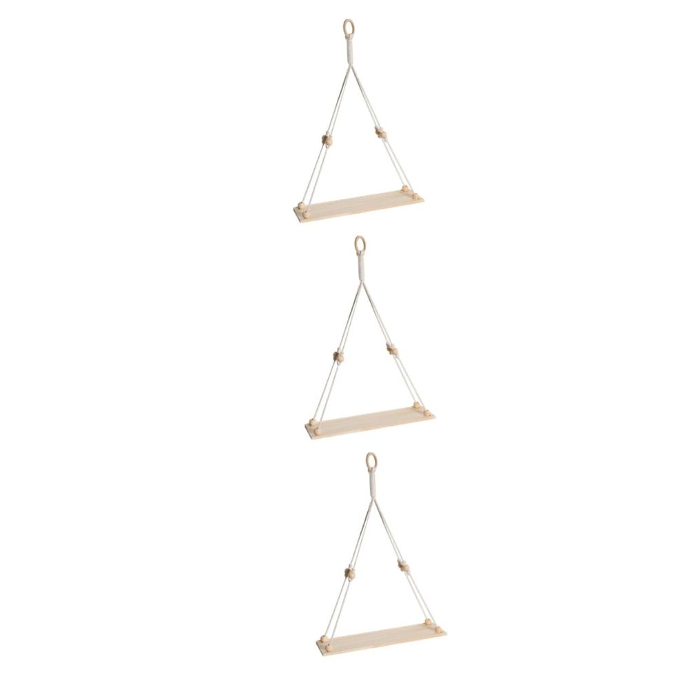 Alipis 3-Piece Woven Wall-Mounted Plant Holder Set, Boho Decor