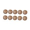 HOLIDYOYO Decorative Rattan Balls, 10-Piece Brown Set view 1