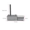 24V JGY370 DC Gear Motor, Low-Speed Worm Drive, Single/Dual Shaft or M6 Threaded Shaft view 2