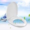 White Toilet Seat with Soft-Close Hinges, Quick Release and Top Mount view 3