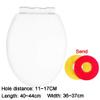 White Toilet Seat with Soft-Close Hinges, Quick Release and Top Mount view 4
