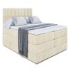 ALTDECOR Miami King Upholstered Box Spring Bed with H3/H4 Mattresses - 200 x 200 - Beige view 2
