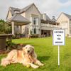 Horienteeon Personalized Yard Sign with Stake, Aluminum, Rust-Resistant, 17.5 x 22 cm, White view 2