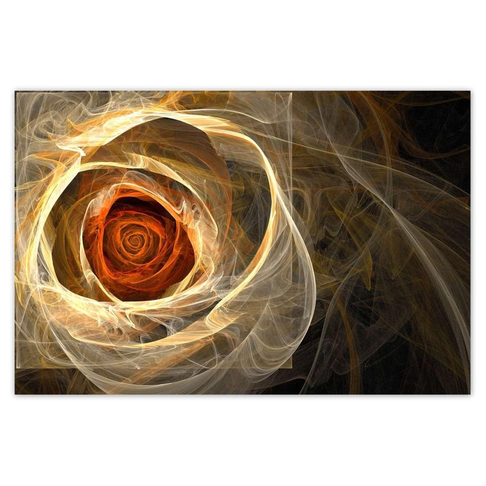 Wall Sticker, Decor, Photo Sticker, 90 x 60 cm, Fractal Rose No. H1979M_NS1L