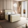 ALTDECOR Miami King Box Spring Bed with H3/H4 Mattresses - 120 x 200 cm - Beige view 4
