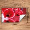 DarHaus One-Piece Stove Cover, Induction Cooktop Protector, Roll-Up Vinyl Mat, 90 x 52 cm, Red Orchid view 2