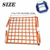 Stone Lifting Net - Load-Securing Net, Lifting Straps for Hoisting Equipment, Pallet Cargo Net, Cargo Suspension Net, Safety Lifting Net Straps, Capacity: 0.33 t, Square Mesh, Orange (Size: 2 x view 2