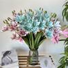 Simulated Magnolia Bouquet with 5 Forked Stems, 3D-Printed Artificial Flowers (Heart Purple) view 3