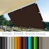Waterproof Sun Shade Sail 4 x 6 m, 98% UV Protection, Brown view 1
