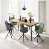 möbelando LUZON Armchair (Set of 2) in Anthracite – 61 x 85 x 61 cm (W x H x D) view 4