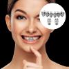 PACKOVE Hip Hop Tooth Grill, Copper-Silver Decorative Jewelry for Parties and Performances view 3