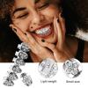 PACKOVE Hip Hop Tooth Grill, Copper-Silver Decorative Jewelry for Parties and Performances view 4