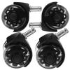 Office Chair Casters, 4-Piece, PU and Nylon, Quiet and Smooth-Rolling view 1