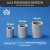 HAF 10-Pack PVC Pressure Hose Barb, 32/38 mm x 1 1/2 in. Male Thread, Gray PVC-U, PN16 view 4