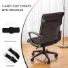 moismk Waterproof Office Chair Cover with Elastic Straps, Anti-Slip Protection for Pets, Cats and Dogs, Removable Computer Chair Cover (Color: #12, Size: Large) view 3