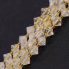GEM-Inside 40-Pc. 8 mm Faceted Bipyramid Double-Cone Beads, AAA Natural Citrine Quartz Gemstone Spacer Beads for Jewelry Making view 1