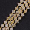 GEM-Inside 40-Pc. 8 mm Faceted Bipyramid Double-Cone Beads, AAA Natural Citrine Quartz Gemstone Spacer Beads for Jewelry Making view 2