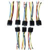 5-Piece 5-Pin Cable Relay Socket Wiring Harness Connector, DC 12V for Cars view 2