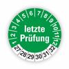 Fassbender-Druck PRFPLAKETTEN – High-Quality Inspection Stickers, LAST INSPECTION, 40 mm – Self-Adhesive PVC Film – Maintenance Labels for Inspections – Inspection Sticker for Inspection Records (120 Pieces) view 1