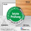 Fassbender-Druck PRFPLAKETTEN – High-Quality Inspection Stickers, LAST INSPECTION, 40 mm – Self-Adhesive PVC Film – Maintenance Labels for Inspections – Inspection Sticker for Inspection Records (120 Pieces) view 4