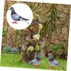 BESPORTBLE 8-Piece Realistic Artificial Pigeon Figurines for Gardens and Miniature Scenes view 3