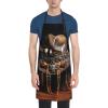 SSIMOO Printed Kitchen Apron, Beach Boat Design, American West Rodeo Hat 1, One Size view 1