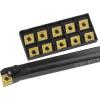 JALYKA 1pc Internal Turning Tool Holder, S16Q-MCLNR12/S20R-MCLNR12/S25S-MCLNR12, 10 CNMG Inserts, MCLNR/L CNC Lathe Tools view 1