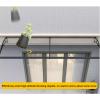 Outdoor Door and Window Awning, Aluminum Frame, Solid Polycarbonate Panel, 80 x 180 cm view 3