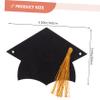 Amosfun 3-Piece Graduation Cap Garland with Black Tassel Banner view 3