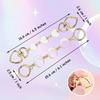 Chewarelly Purse Chain Extenders, White Moon and Heart, 2-Pack view 2