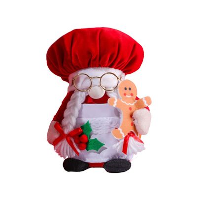 Kliplinc Red Chef Gnome Doll, Stuffed Dwarf Toy Ornament, Style B