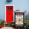 Ganshan Bi These Premises Protected by Exotic Shorthair Cat Garden Flag, Cat Warning Welcome Yard Sign, Double-Sided, 12.5 x 18 Inches view 2