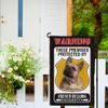 Ganshan Bi These Premises Protected by Exotic Shorthair Cat Garden Flag, Cat Warning Welcome Yard Sign, Double-Sided, 12.5 x 18 Inches view 3