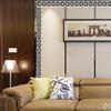 Dostear Self-Adhesive Wall Border, Black Fan-Shaped, 10 cm x 240 cm view 3