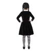 Spooktacular Creations Girls' Black Velvet Schoolgirl Skater Dress Costume view 4