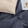 OUYUNKKA Reversible 3-Piece Duvet Cover Set, 200 x 200 cm, Dark Gray and Beige view 4