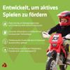 12V Kawasaki Electric Motorcycle for Kids Ages 3–6, Officially Licensed, Foot Pedal, Automatic Brake, Training Wheels, Motocross Design | INJUSA view 2