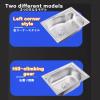 AYHARYLH Wall-Mounted Stainless Steel Commercial Sink with Drainboard view 3