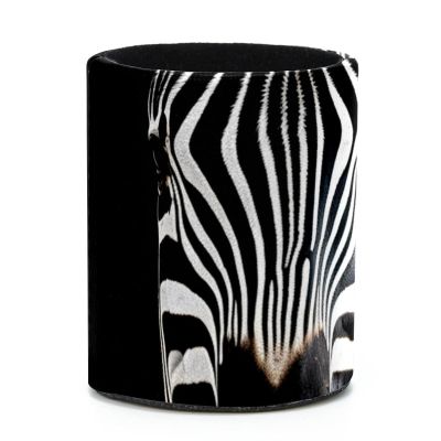 Makeup Brush Holder and Desk Pen Organizer, African Zebra