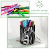 Makeup Brush Holder and Desk Pen Organizer, African Zebra view 3