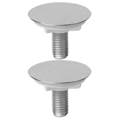 Plastic Sink Hole Covers, 2-Pack, Silver, for Kitchen Faucet Holes