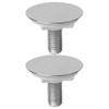 Plastic Sink Hole Covers, 2-Pack, Silver, for Kitchen Faucet Holes view 1