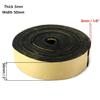 1–10 m Self-Adhesive Sponge Rubber Sealing Strip, Black EVA Foam, 10 mm Thick, 12 mm Wide, 2 m view 2