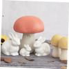 VANZACK 10-Piece Ceramic Rabbit Decorations, Cute White Bunny Figures for Garden Bonsai, Home, Easter and Spring Decor view 4