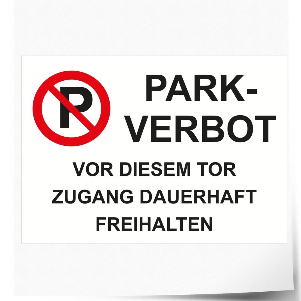Indigos UG Private Parking Sign – Keep Gate Clear, 210 × 148 mm